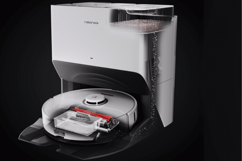 Принцип работы станции самоочистки Roborock S8 Pro Ultra.